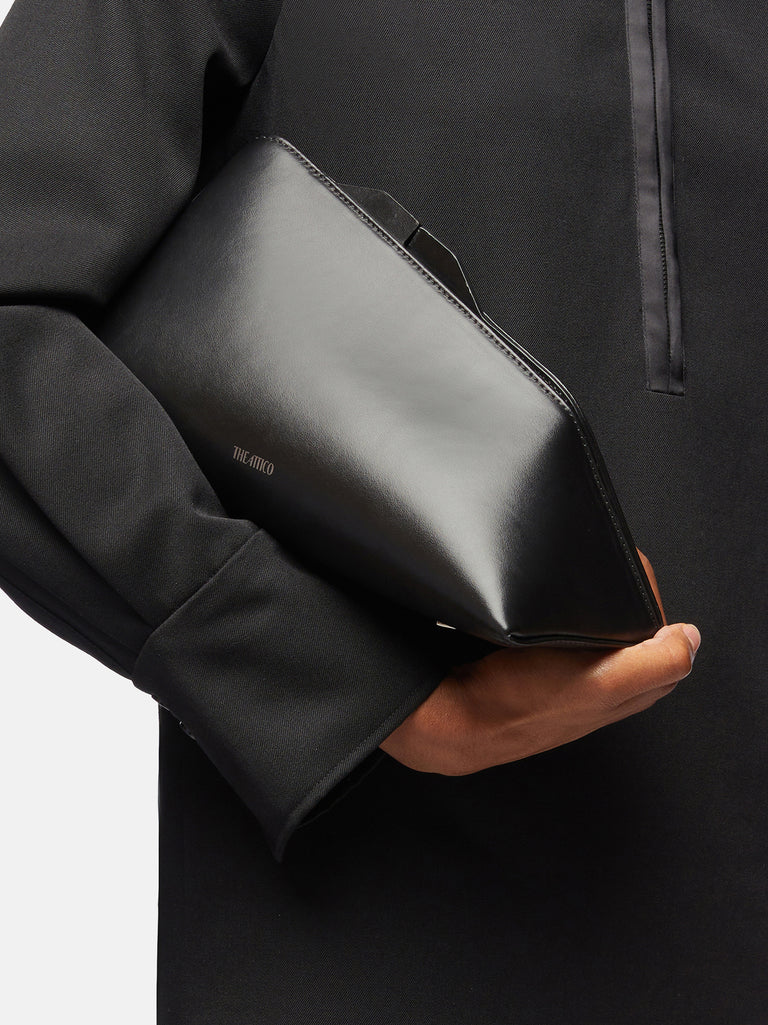 ''8.30 PM'' black oversized clutch