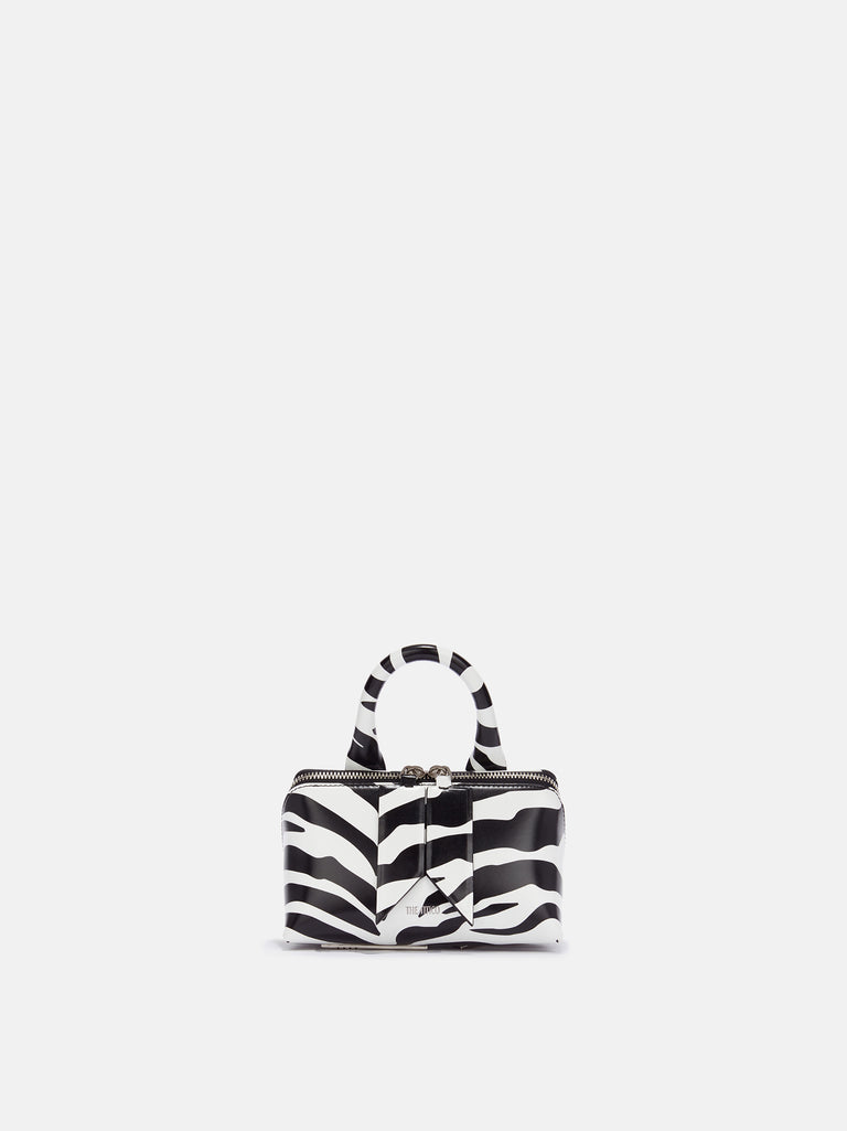 ''Friday'' white and black mini bag