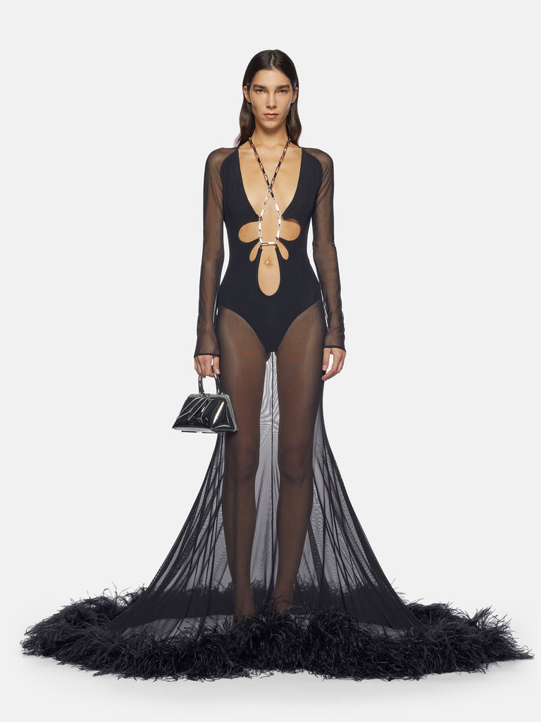 ''Karen'' black long dress