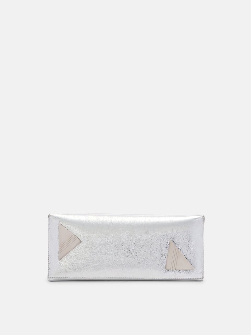 ''8.30 PM'' silver oversized clutch