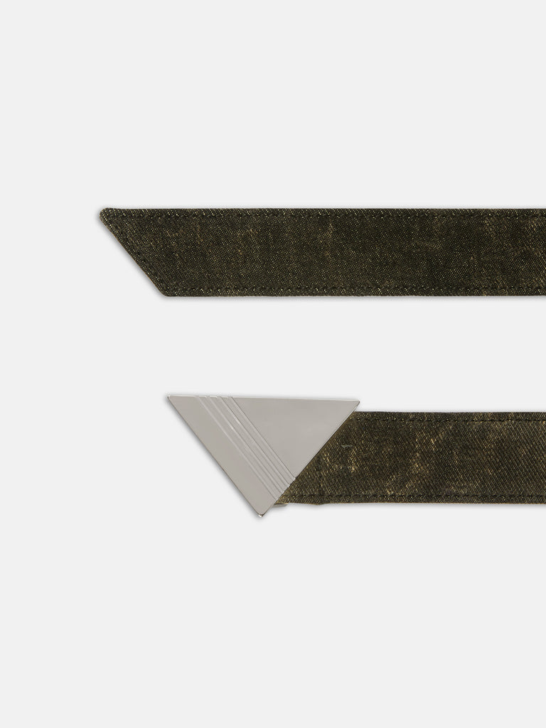 Dark grey and sand belt