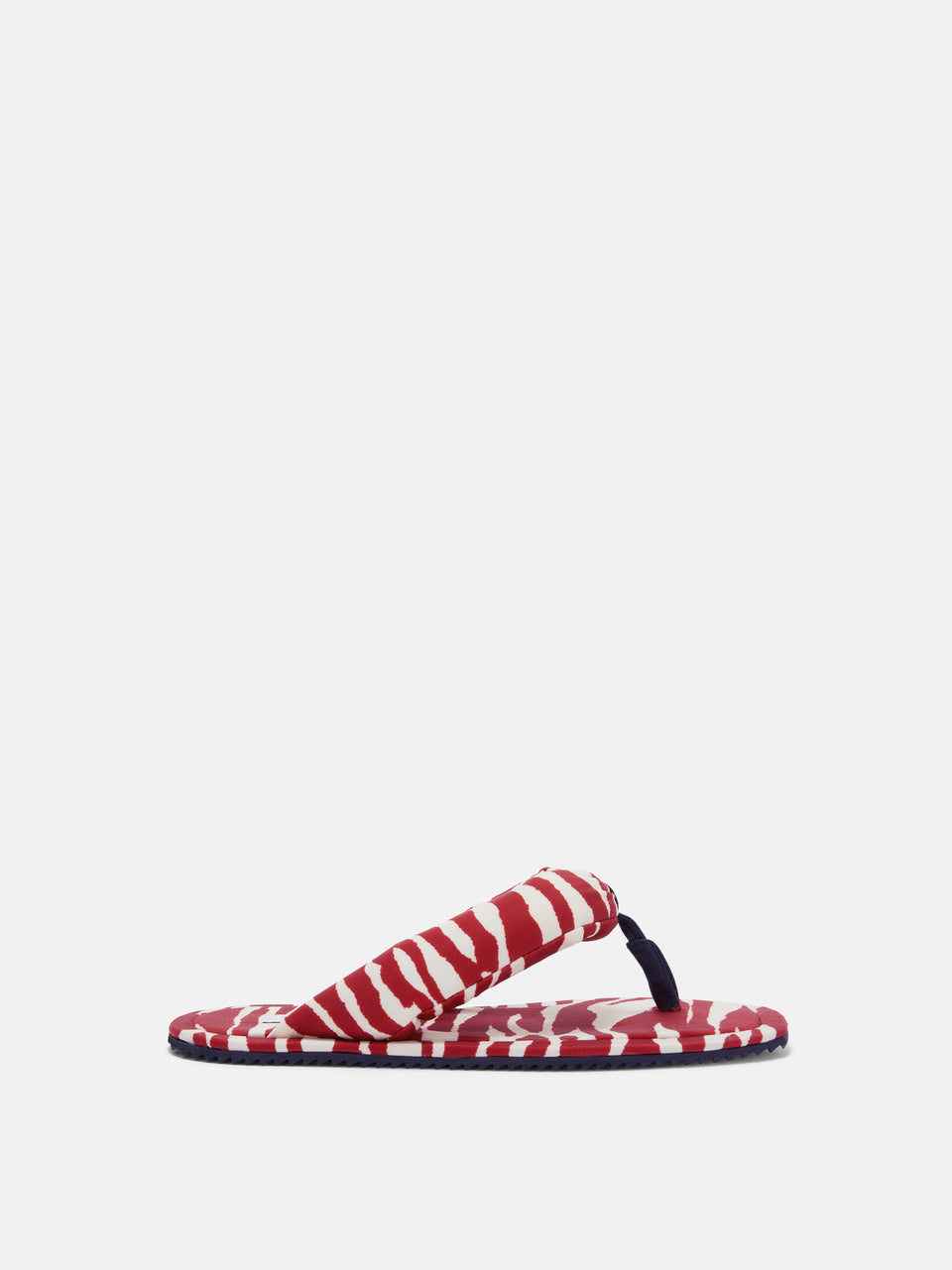 ''Indie'' red and milk flat thong