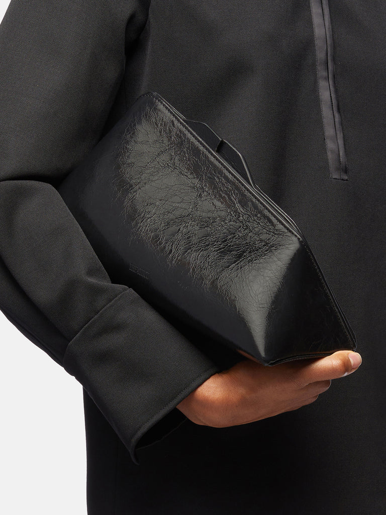 ''8.30 PM'' black oversized clutch
