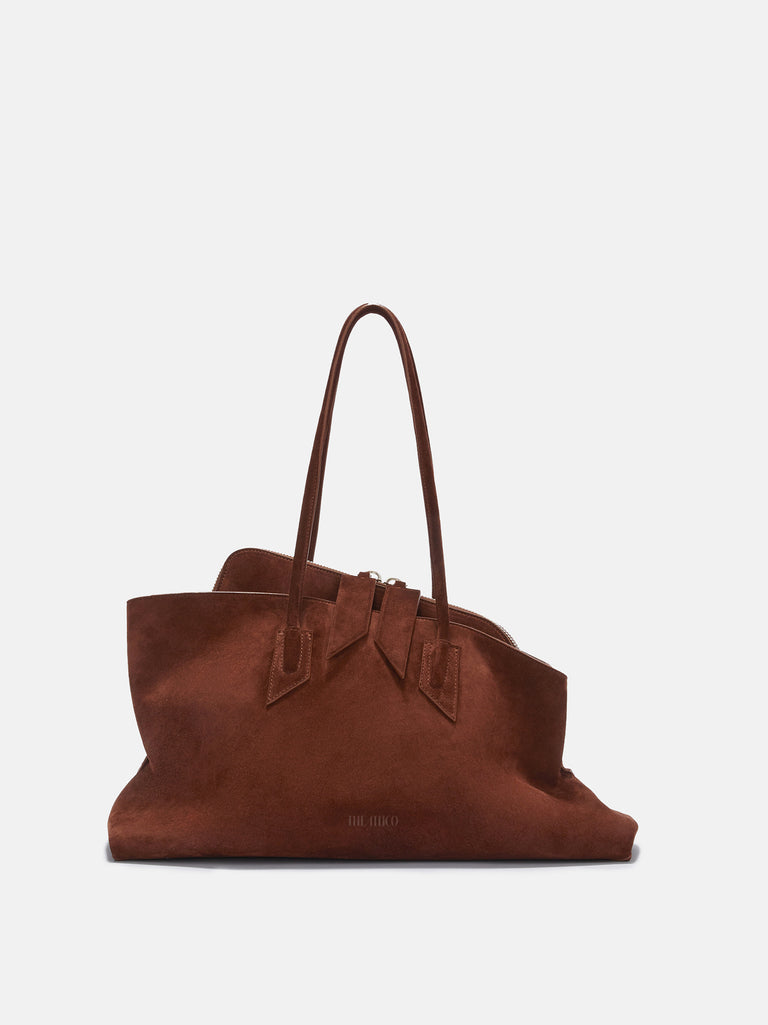 ''La Passeggiata Medium'' light chocolate top handle