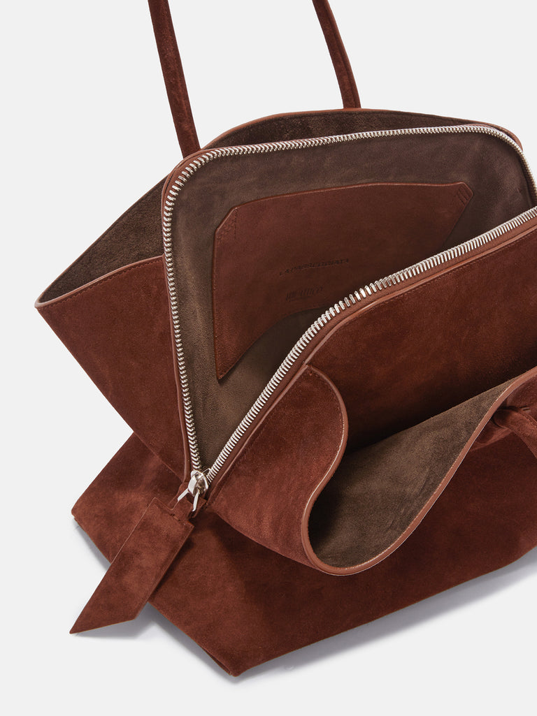 ''La Passeggiata Medium'' light chocolate top handle