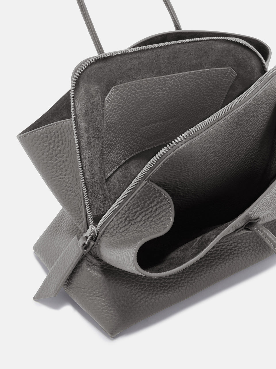 ''La Passeggiata Medium'' grey top handle