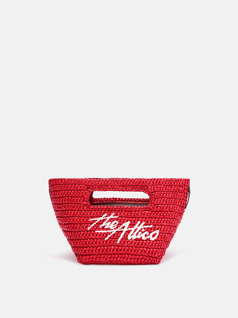 ''Via dei Giardini 15'' red tote bag