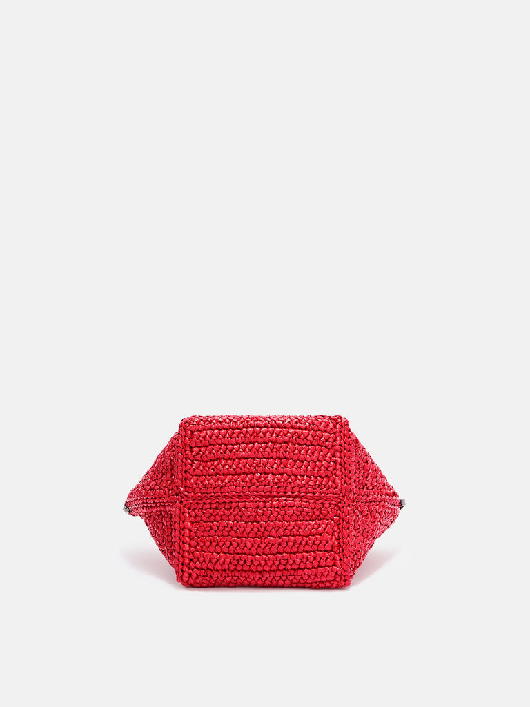 ''Via dei Giardini 15'' red tote bag
