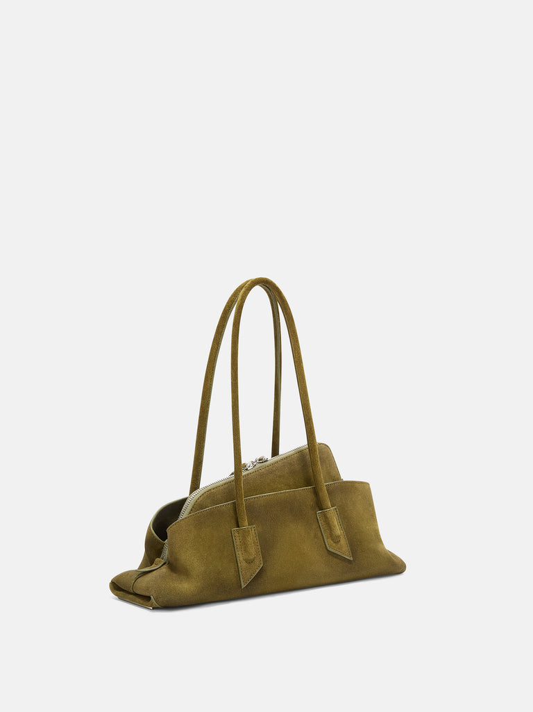 ''La Passeggiata Small'' khaki top handle