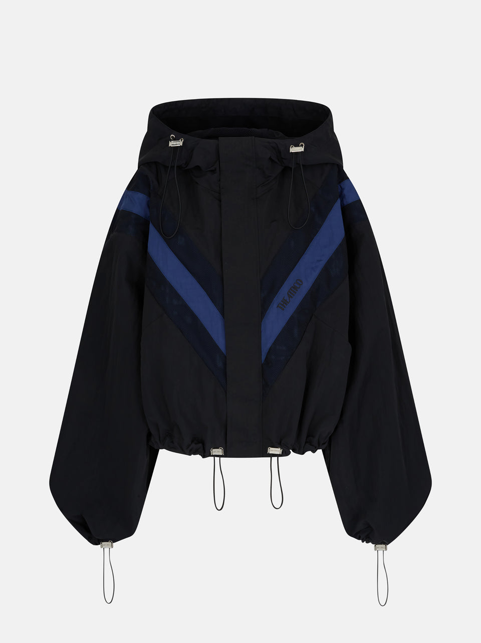Blue and black bomber