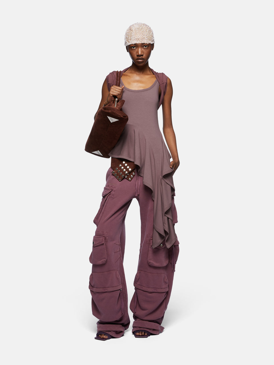 ''Fern'' mauve fade long pants