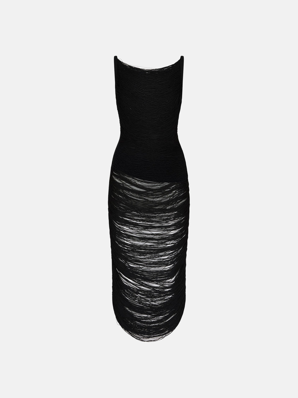 Black midi dress