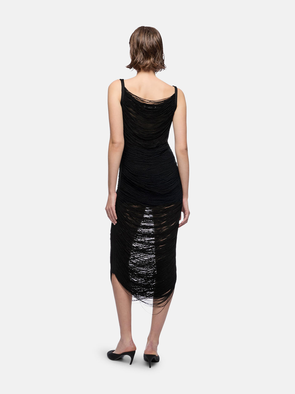 Black midi dress