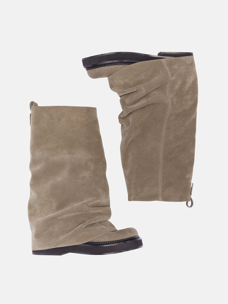 ''Robin'' taupe combat boot