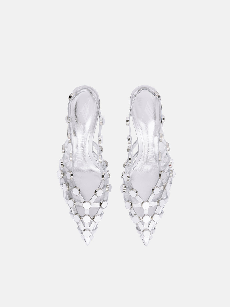 ''Grid'' silver slingback