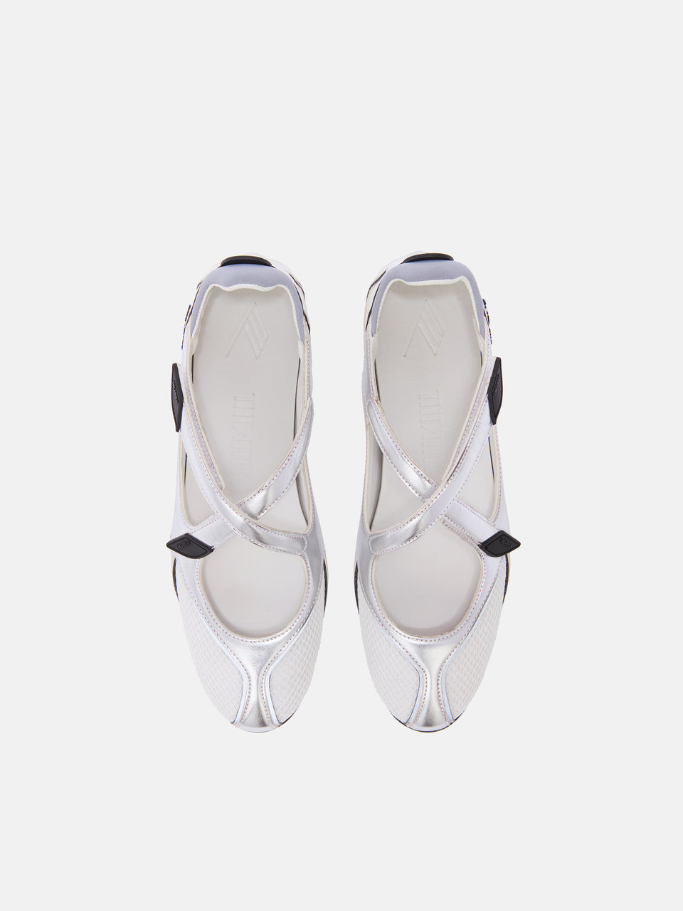 ''Floor 01'' ballerina flat silver
