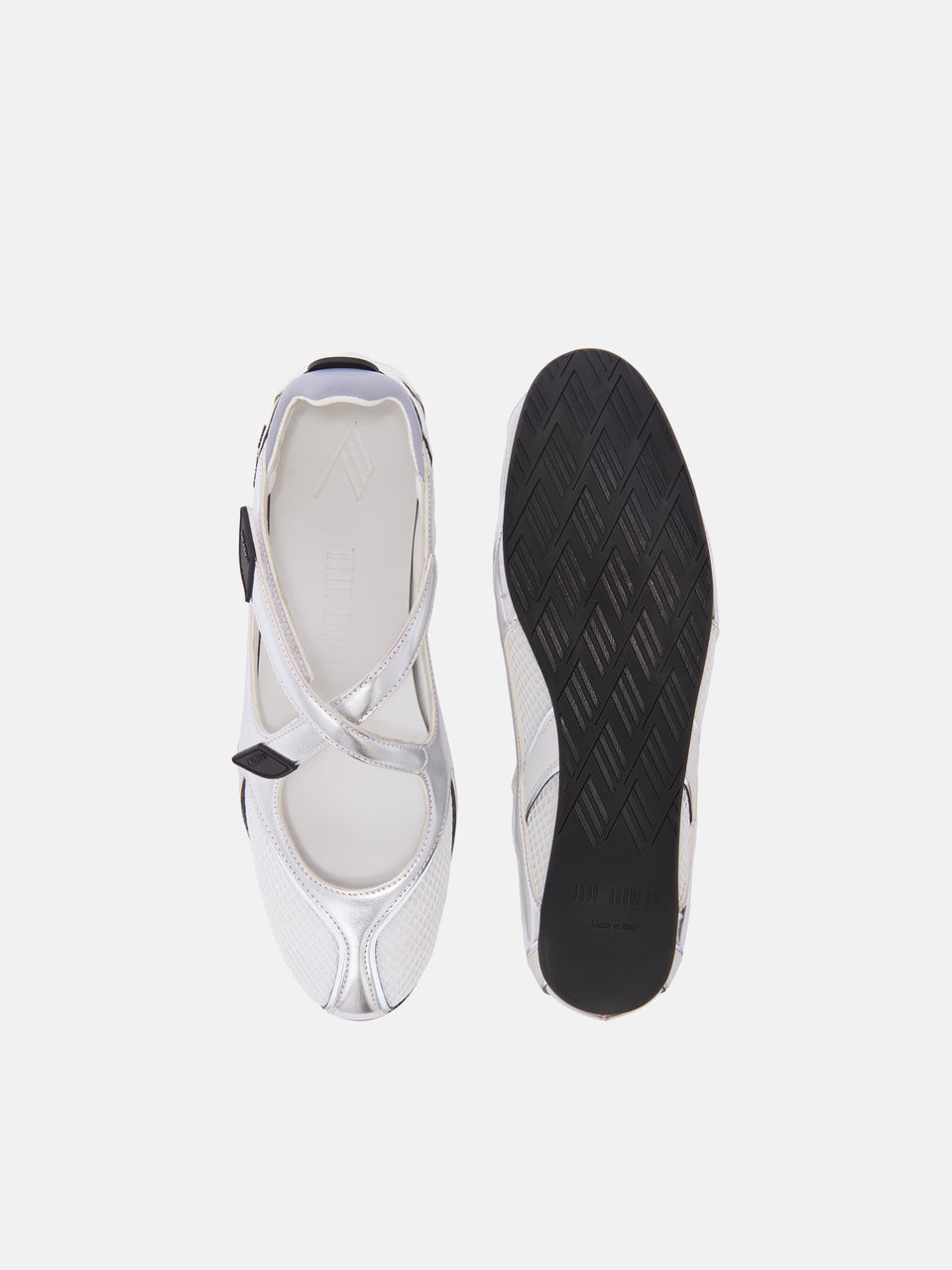 ''Floor 01'' ballerina flat silver
