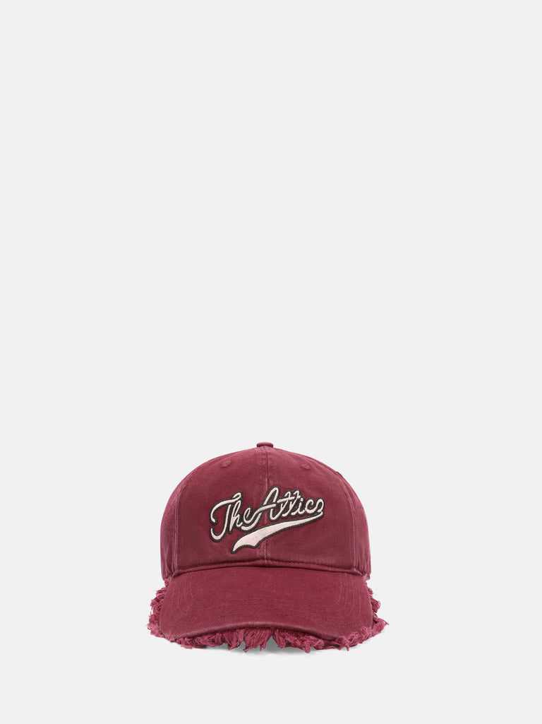 Burgundy cap