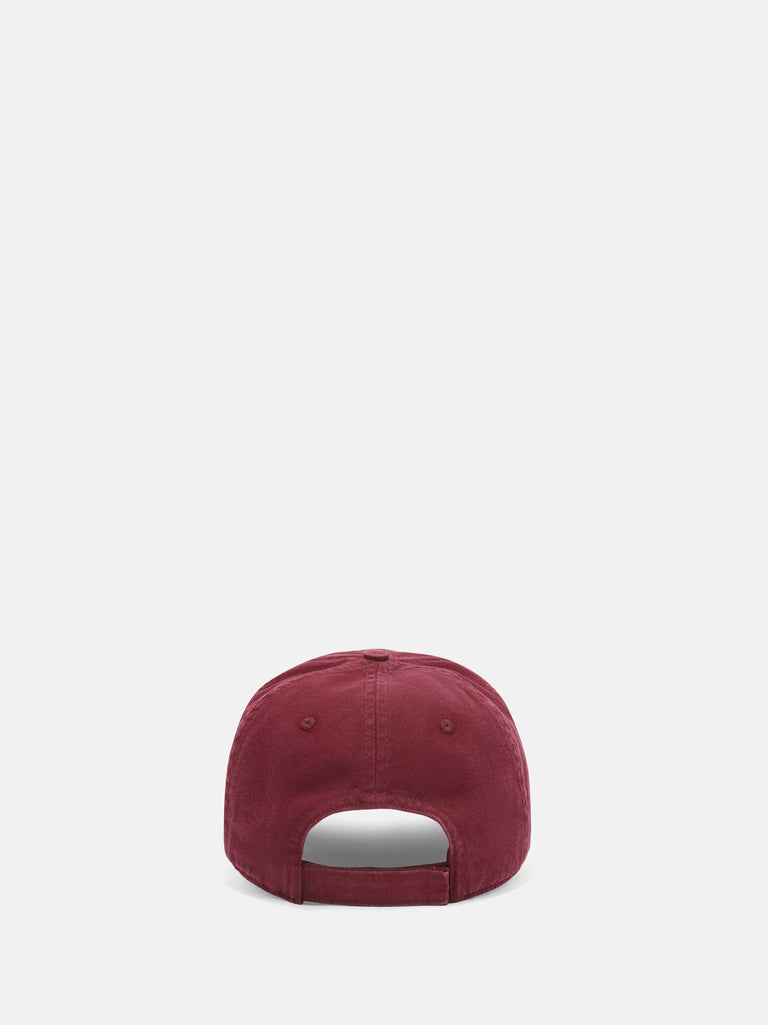 Burgundy cap