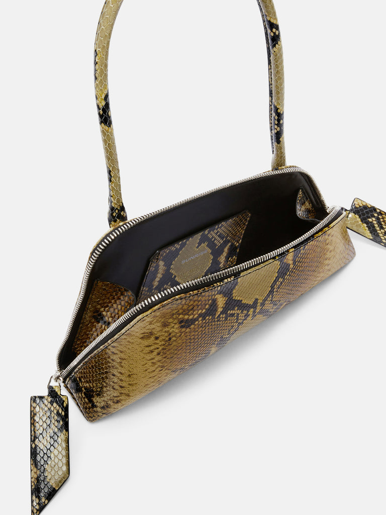''Sunrise'' black and sahara shoulder bag