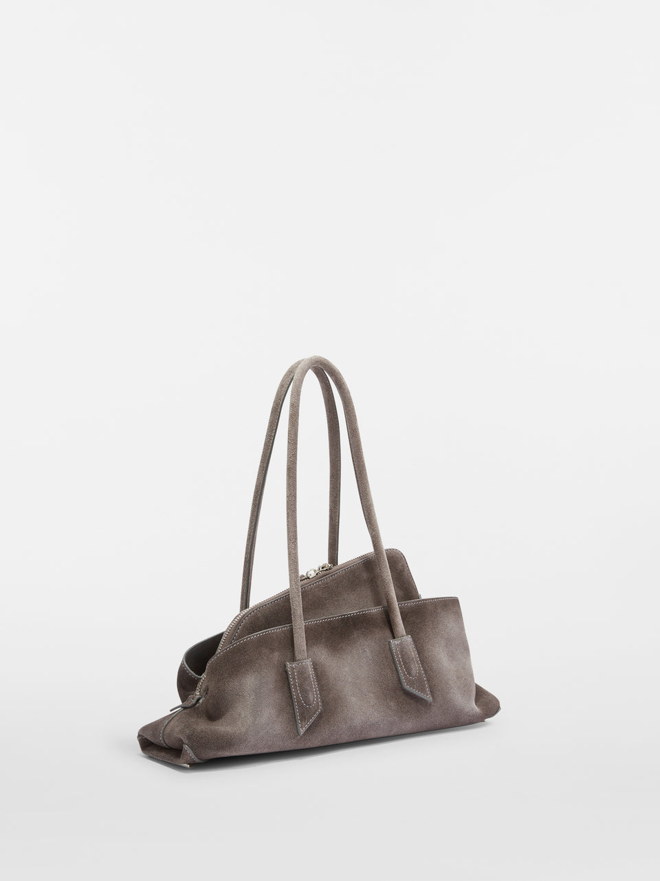 ''La Passeggiata Small'' grey top handle