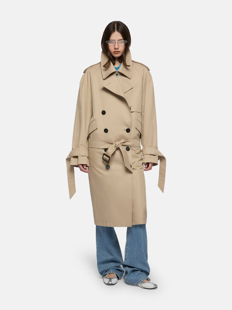 Beige trench