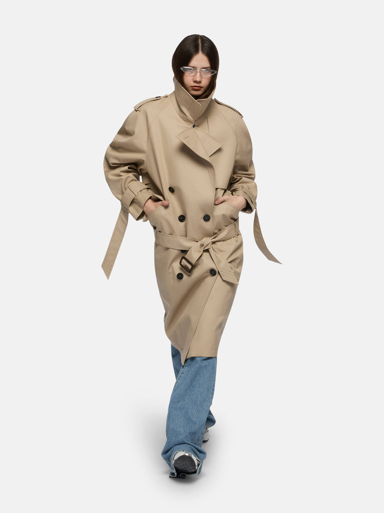 Beige trench