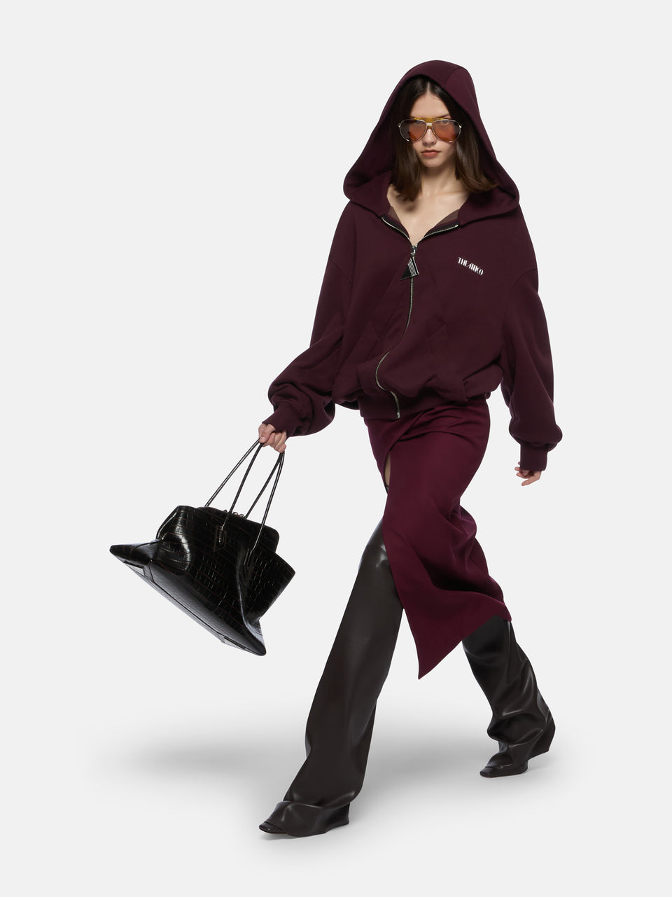 Burgundy sweatshirt