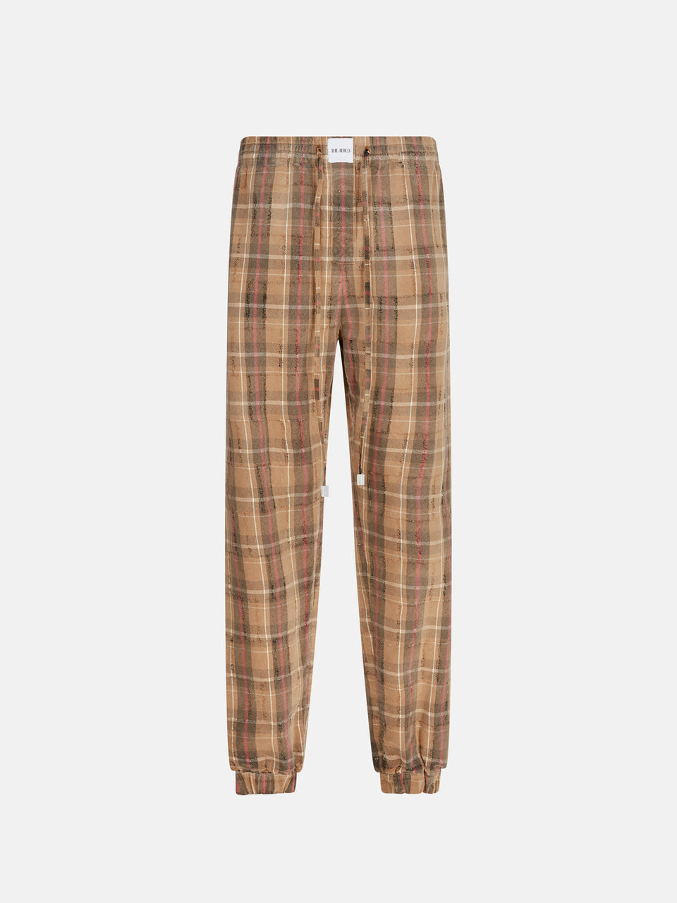 Beige and black long pant