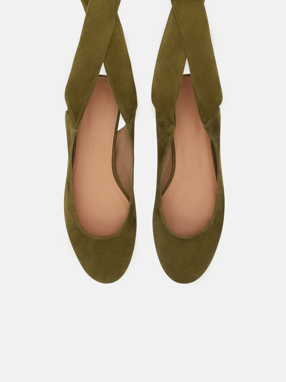 ''Cloe'' ballerina flat military green