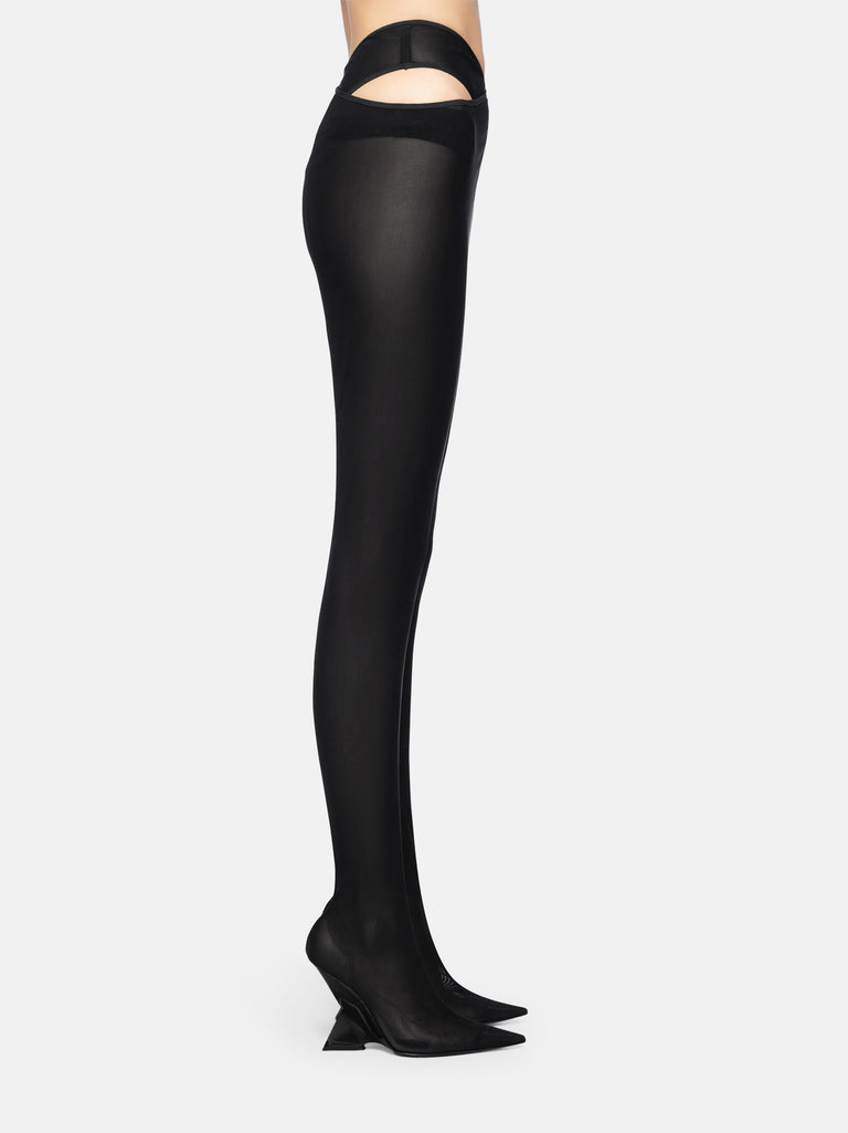 ''Cheopissima'' black thigh-high boot