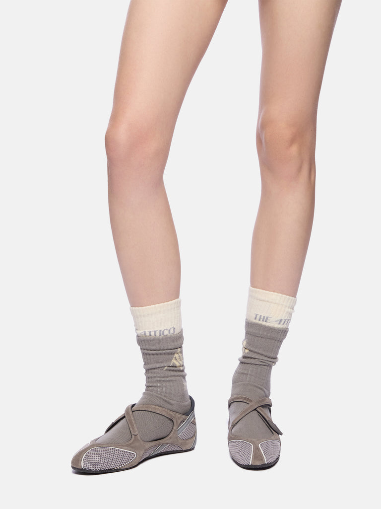 ''Floor 01'' grey ballerina flat