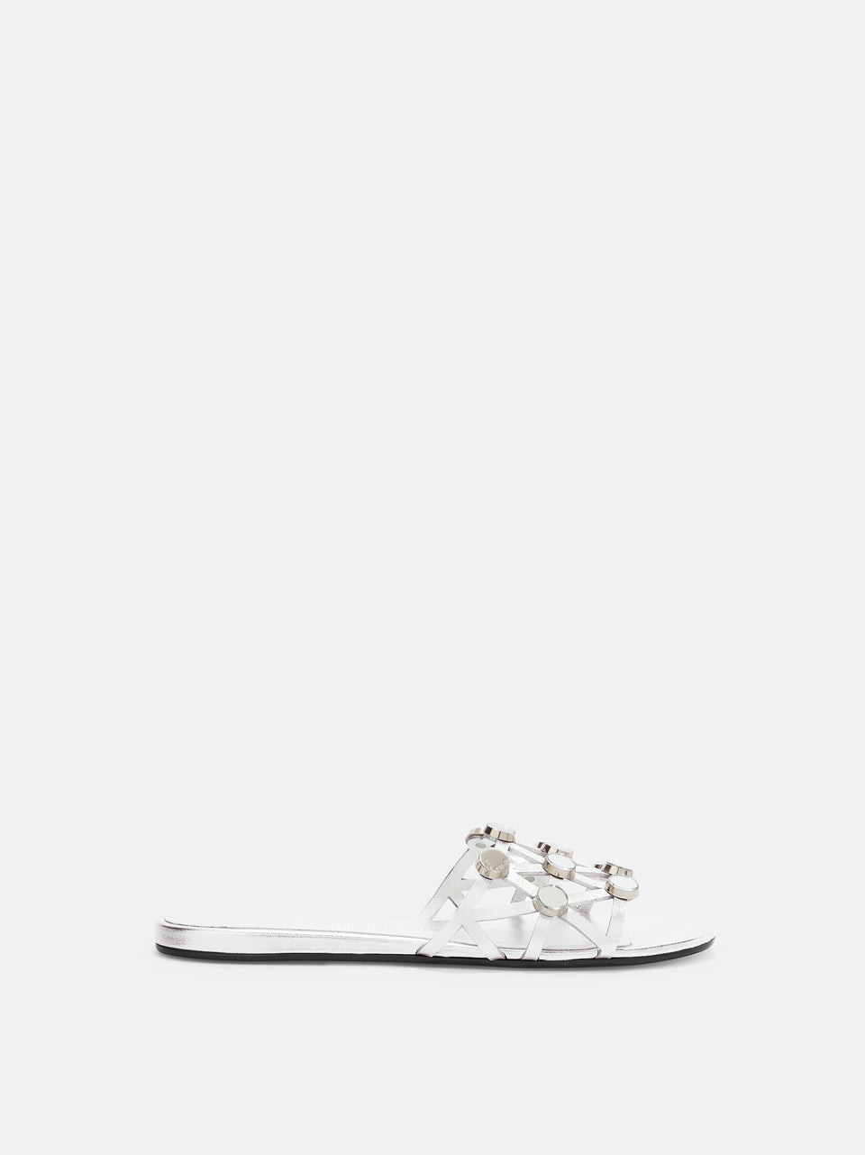 ''Grid'' slide flat silver