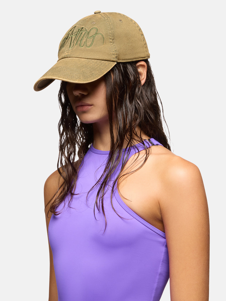 Military green cap