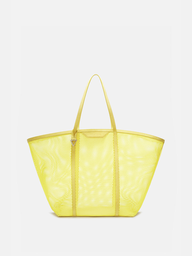 ''Via del Mare'' yellow tote bag