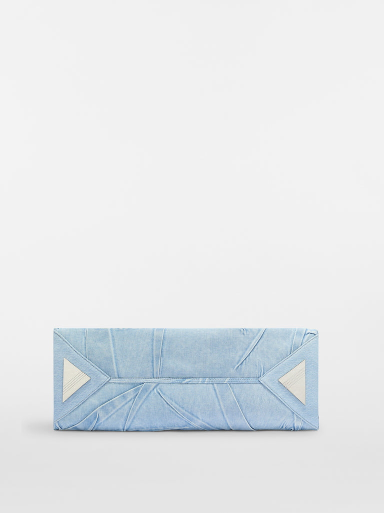 ''La Passeggiata Medium'' super washed blue top handle