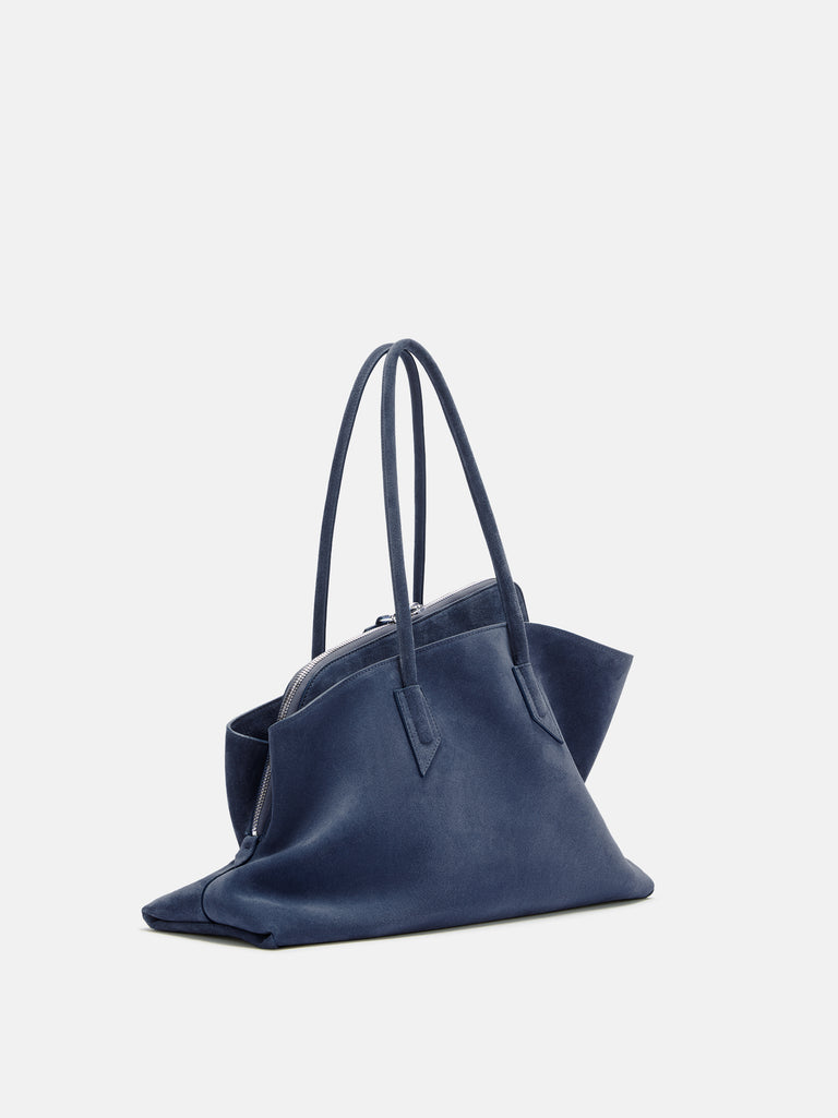 ''La Passeggiata Medium'' sapphire blue top handle