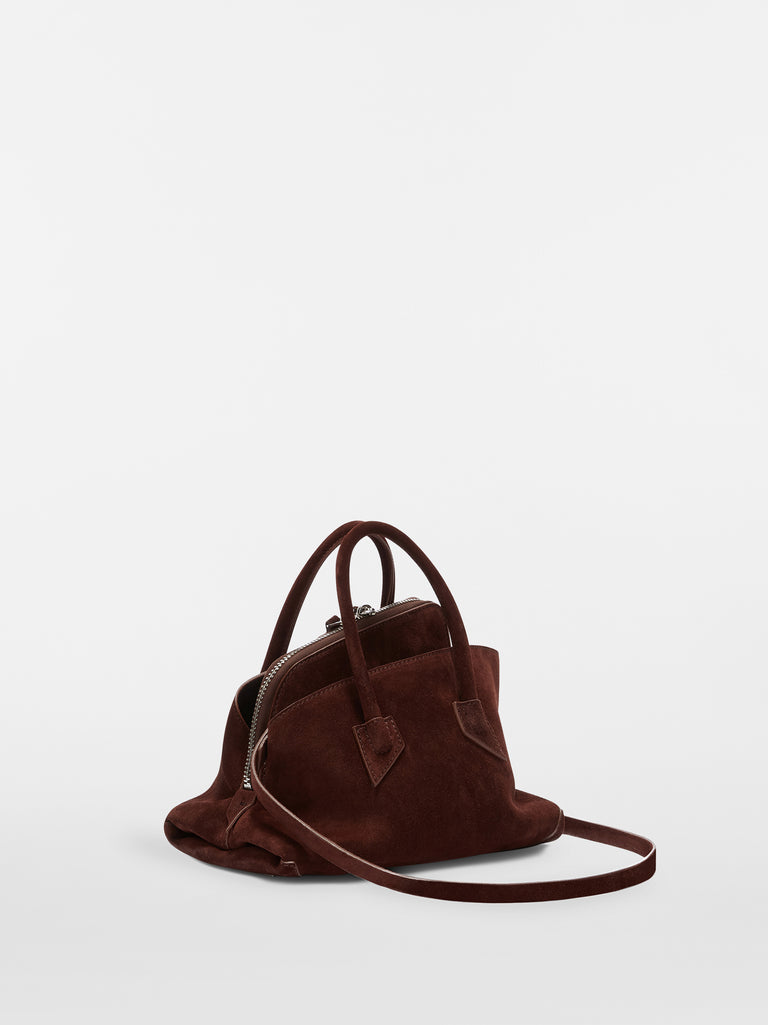 ''La Passeggiata Mini'' light chocolate top handle
