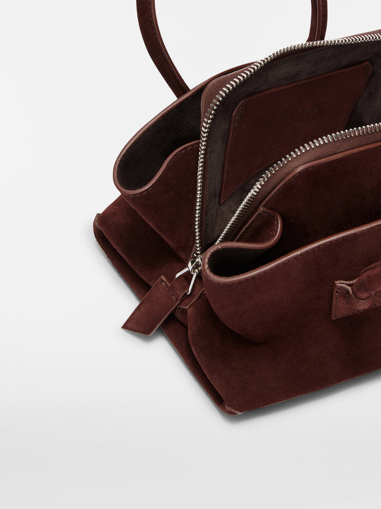 ''La Passeggiata Mini'' light chocolate top handle