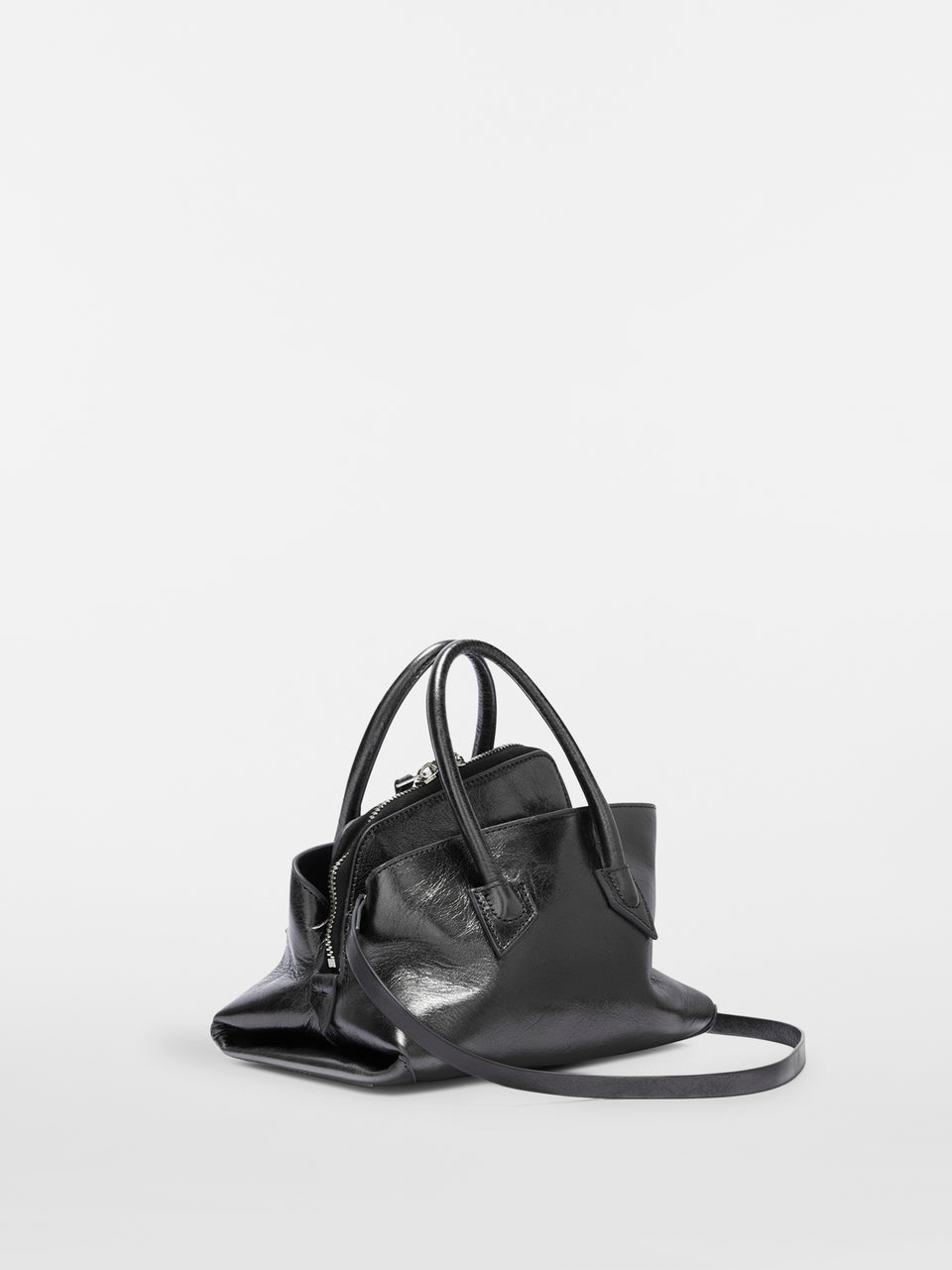 ''La Passeggiata Mini'' dark grey top handle