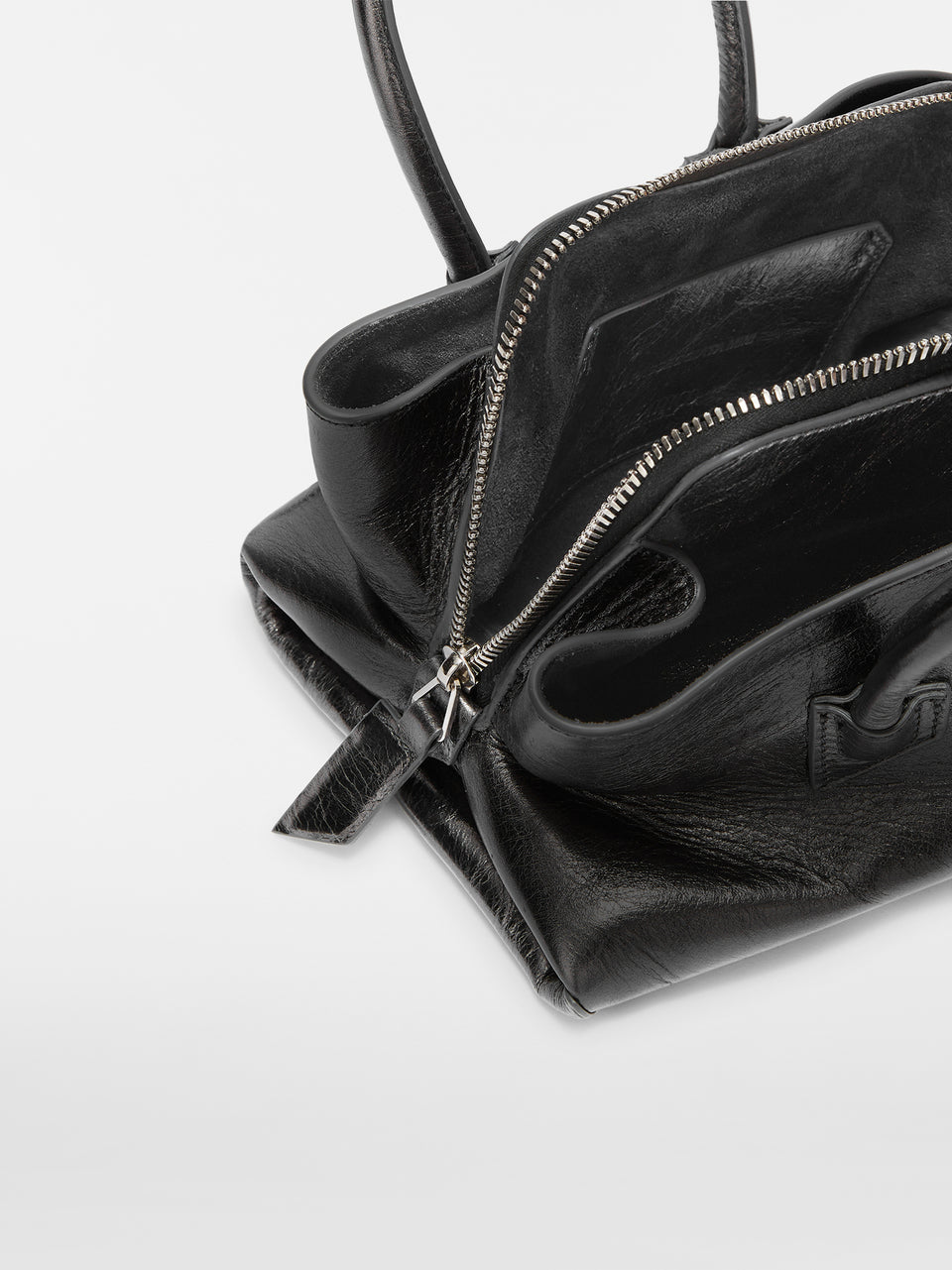 ''La Passeggiata Mini'' dark grey top handle