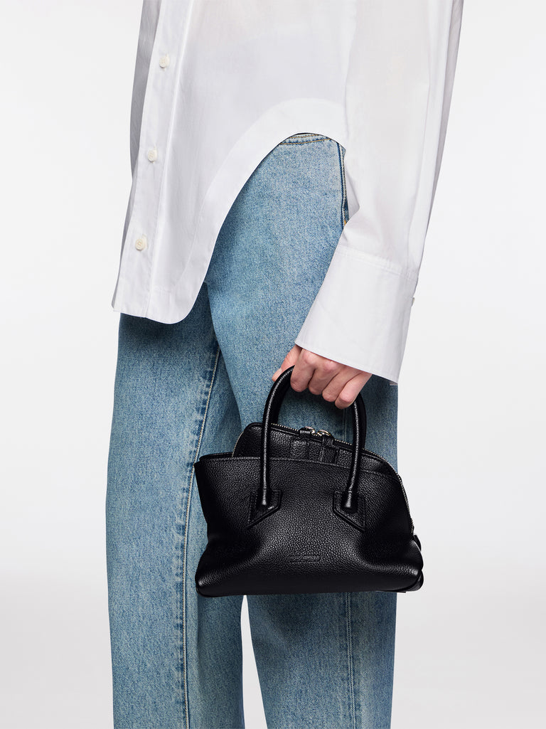 ''La Passeggiata Mini'' black top handle