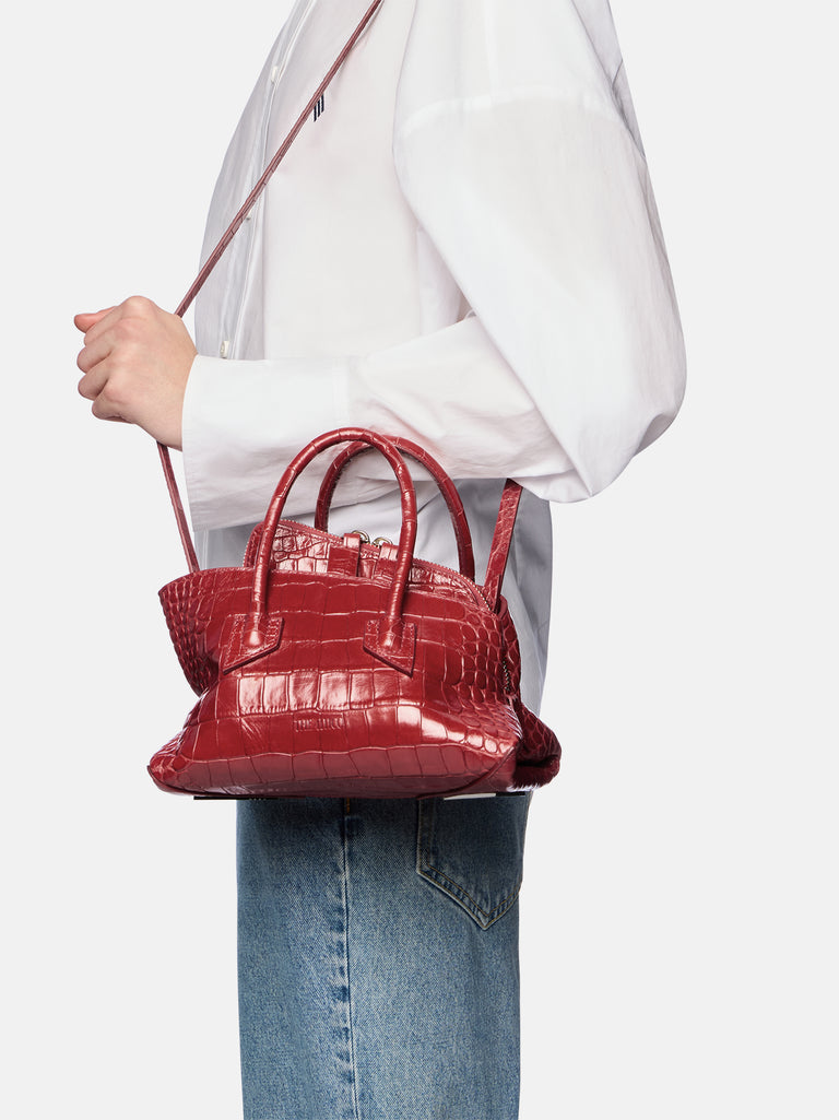 ''La Passeggiata Mini'' red top handle