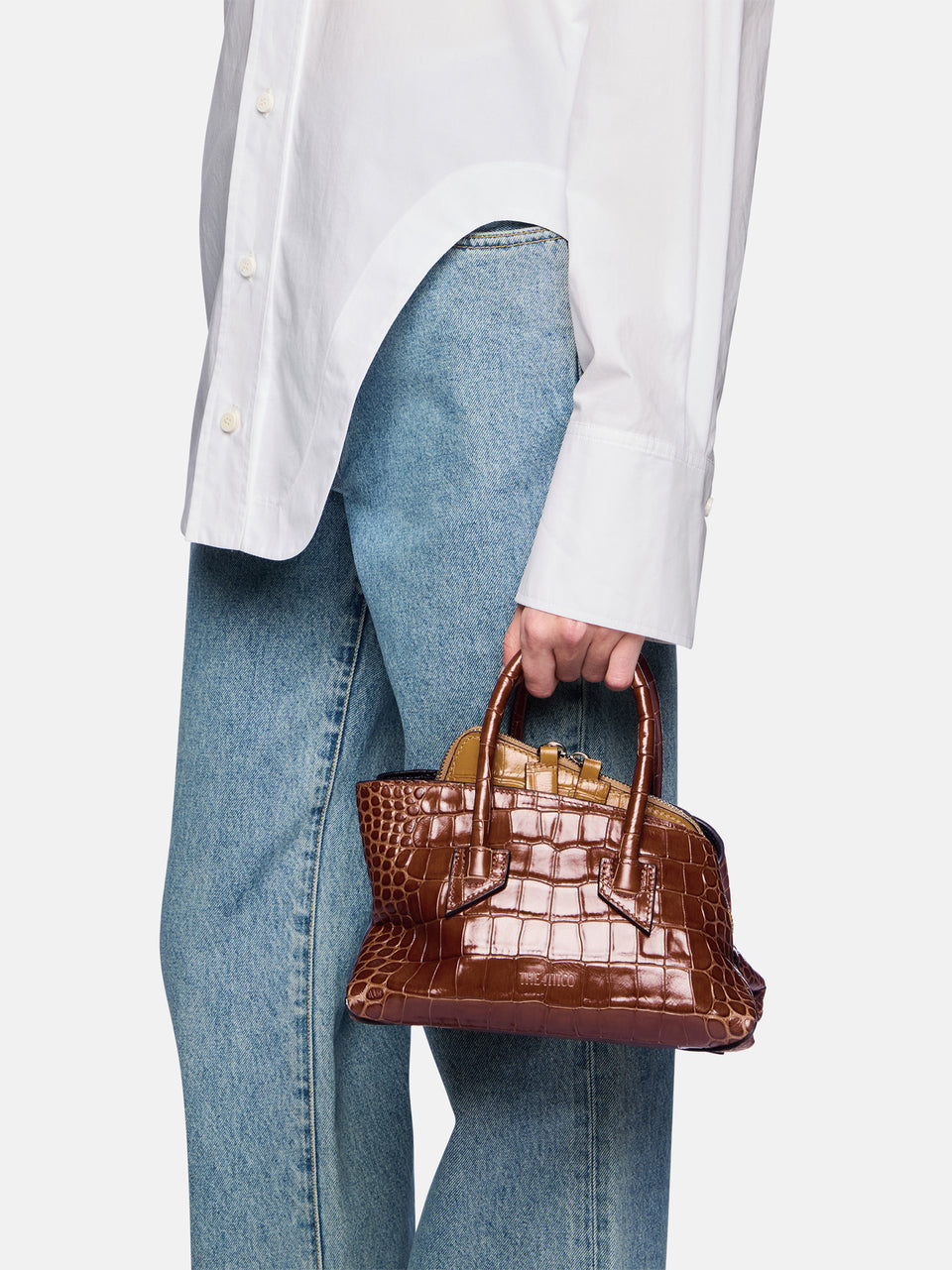 ''La Passeggiata Mini'' shaded brown top handle