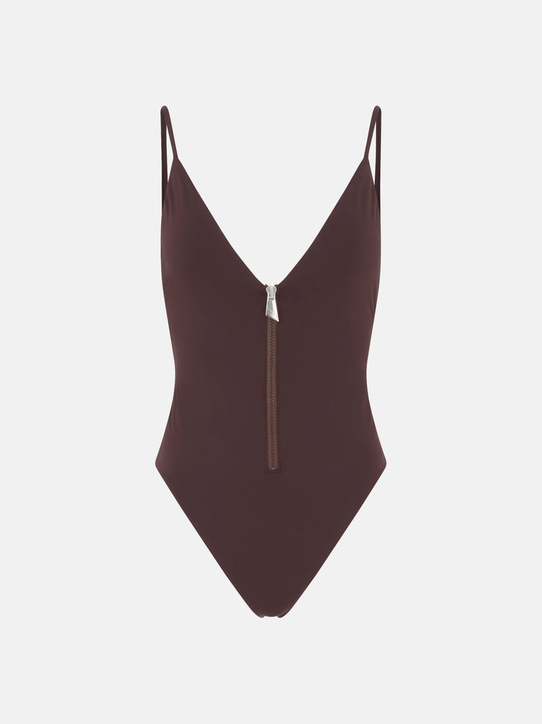Dark brown one piece