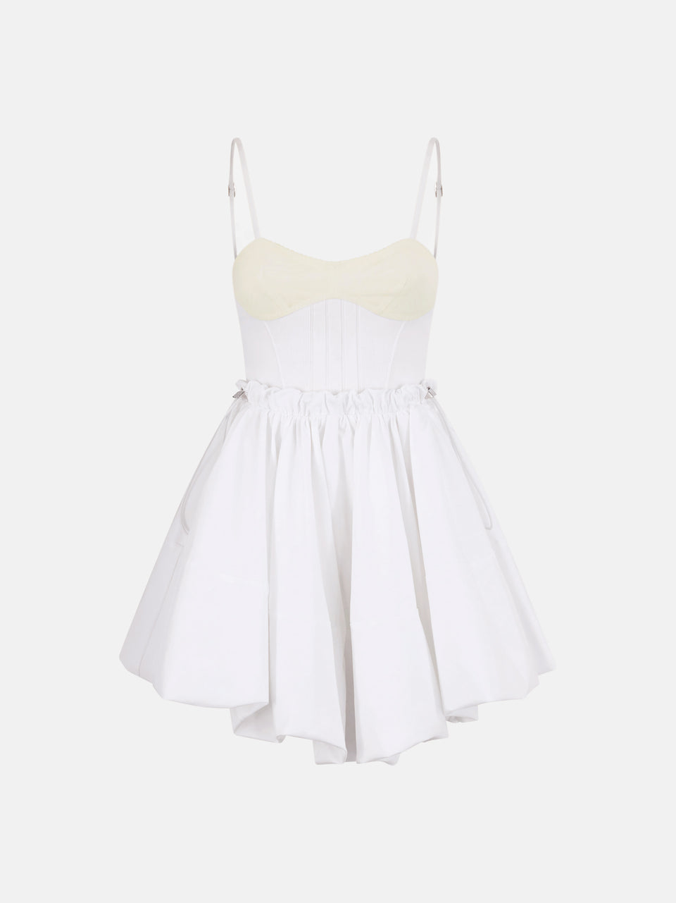 White mini dress