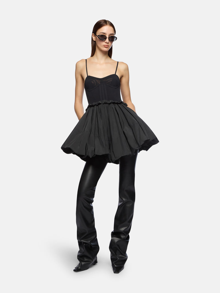 Black mini dress