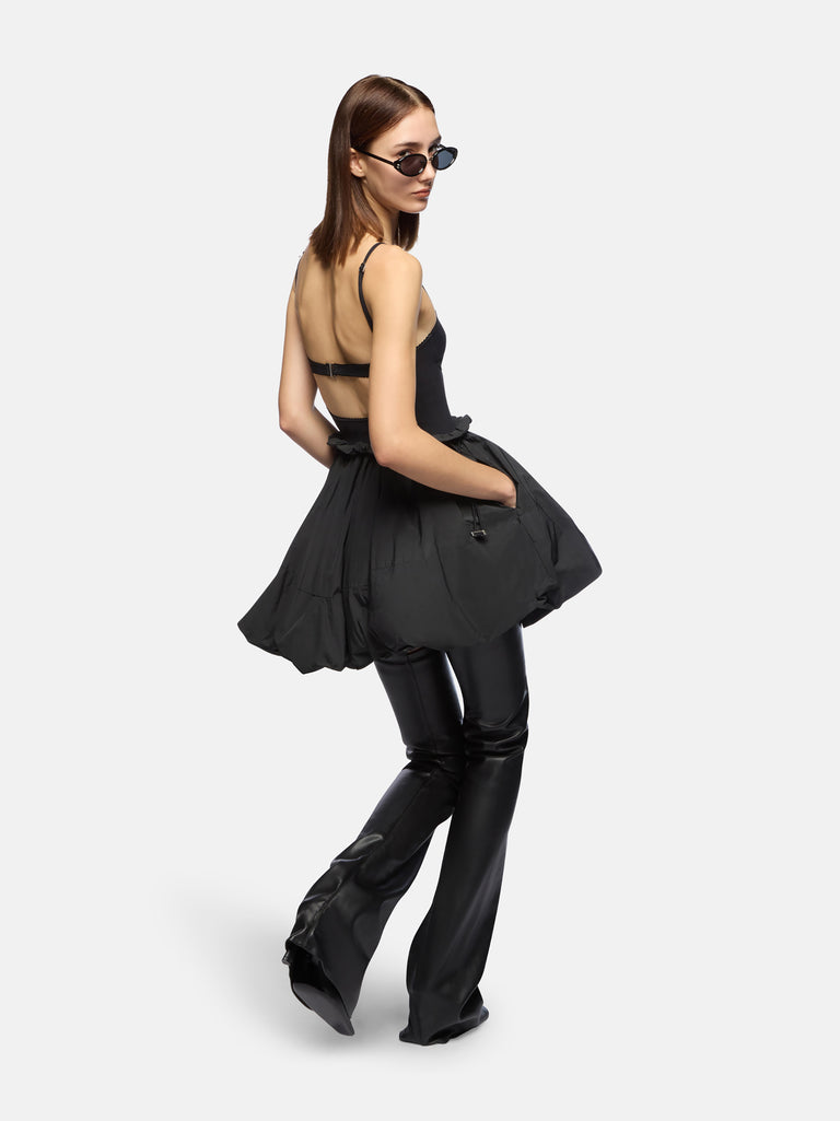 Black mini dress