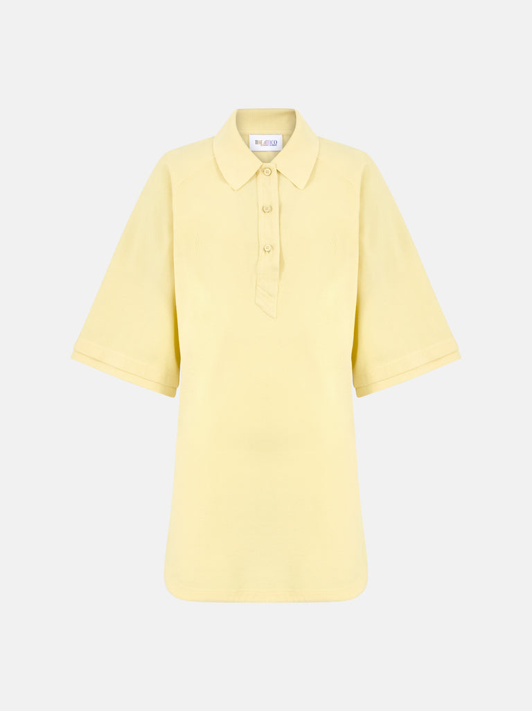 Pale yellow mini dress