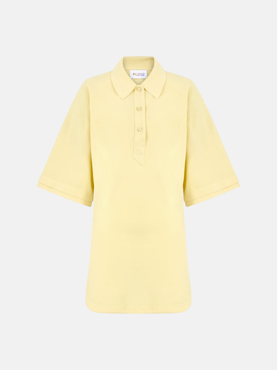 Pale yellow mini dress